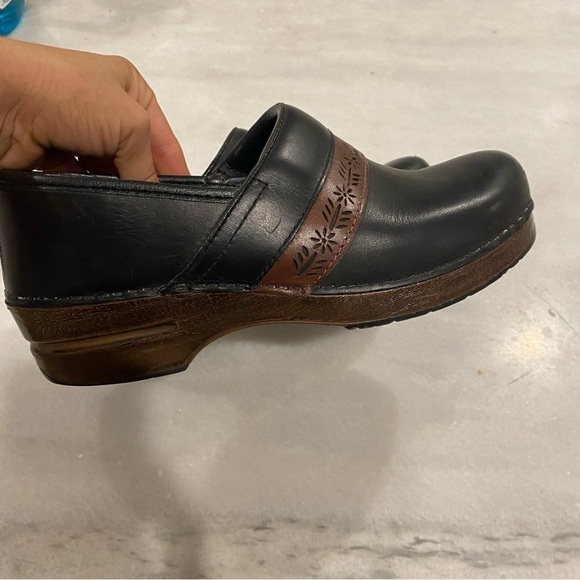 Dansko Penny Full Grain Women's 41 / 10.5 M Clogs Black Brown Professional Nurse - Picture 5 of 8